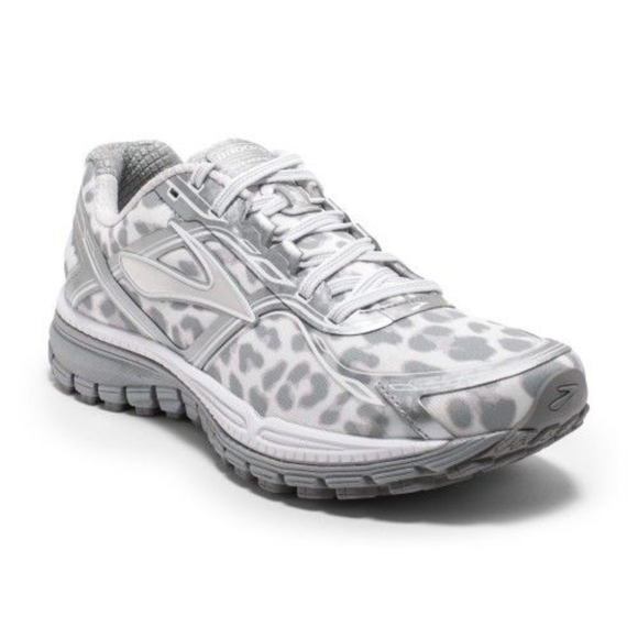cheetah print brooks tennis shoes